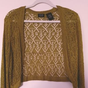 Nicole by Nicole Miller crocheted cardigan